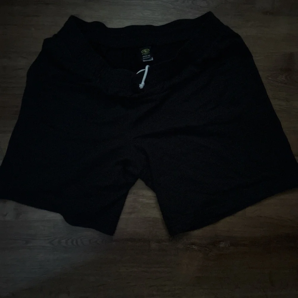 Athletic Works Men's Black Sports Shorts